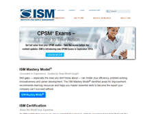 Tablet Screenshot of instituteforsupplymanagement.org
